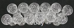 Saint Louis modèle Chantilly, 12 verres 11,7 cm, cristal, excellent état, signés