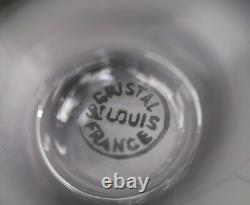 Saint Louis modèle Chantilly, 12 verres 11,7 cm, cristal, excellent état, signés