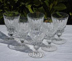Saint Louis modèle Guernesey 6 verres à vin rouge en cristal Haut. 13,2 cm