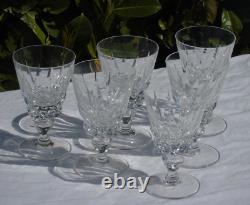 Saint Louis modèle Guernesey 6 verres à vin rouge en cristal Haut. 13,2 cm