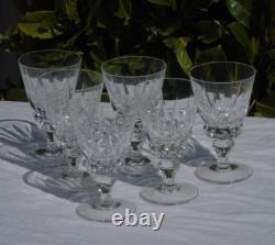 Saint Louis modèle Guernesey 6 verres à vin rouge en cristal Haut. 13,2 cm