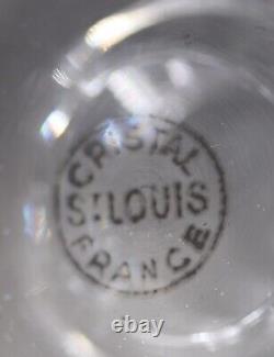 Saint Louis modèle Marne, 4verres à eau, cristal, 11,2 cm, signés