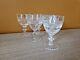 Saint Louis Modèle Trianon Série De 6 Verres à Vin N°3 En Cristal Taillé