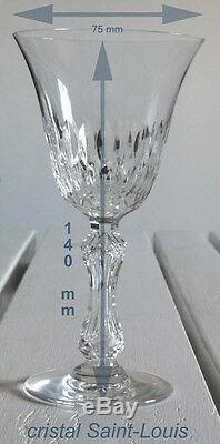 Saint Louis série de 6 verres à pied en cristal modèle Stella très bon état sign