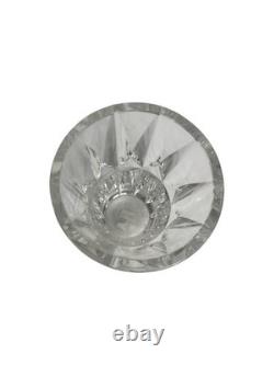 Saint Louis, vase en cristal tronconique signé vers 1950