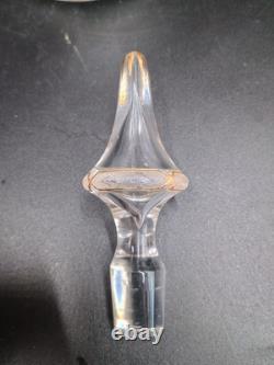 Saint-louis Carafe + 8 verres cristal gravé dorure XXeme Catalogue 1930