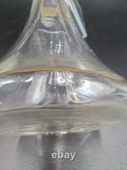 Saint-louis Carafe + 8 verres cristal gravé dorure XXeme Catalogue 1930