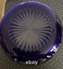 Saladier En cristal Bleu Baccarat Ou Saint Louis