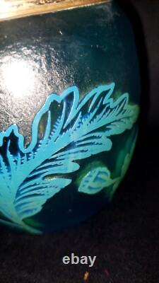 Seau a biscuit Ou a Glace Saint Louis Ou Baccarat Cristal Givré Dégagée A L