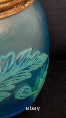 Seau a biscuit Ou a Glace Saint Louis Ou Baccarat Cristal Givré Dégagée A L