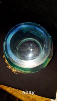 Seau a biscuit Ou a Glace Saint Louis Ou Baccarat Cristal Givré Dégagée A L