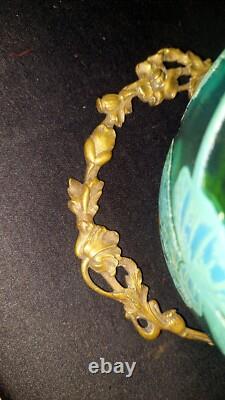 Seau a biscuit Ou a Glace Saint Louis Ou Baccarat Cristal Givré Dégagée A L