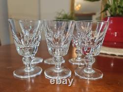 Sérié 6 Verres à Vin, Eau en cristal de St Louis, modèle Jersey 11,2cm