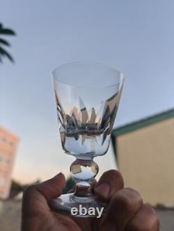 Sérié 6 Verres à Vin, Eau en cristal de St Louis, modèle Jersey 11,2cm