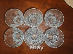 Sérié 6 Verres à Vin, Eau en cristal de St Louis, modèle Jersey 11,2cm