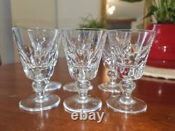 Sérié 6 Verres à Vin, Eau en cristal de St Louis, modèle Jersey 11,2cm