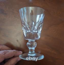 Sérié 6 Verres à Vin, Eau en cristal de St Louis, modèle Jersey 11,2cm