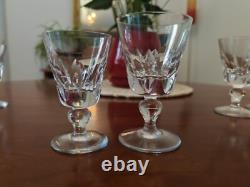 Sérié 6 Verres à Vin, Eau en cristal de St Louis, modèle Jersey 11,2cm