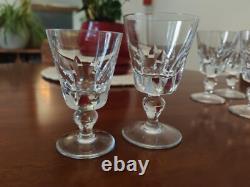 Sérié 6 Verres à Vin, Eau en cristal de St Louis, modèle Jersey 11,2cm