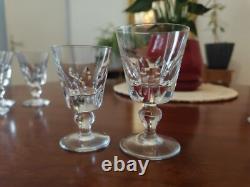 Sérié 6 Verres à Vin, Eau en cristal de St Louis, modèle Jersey 11,2cm
