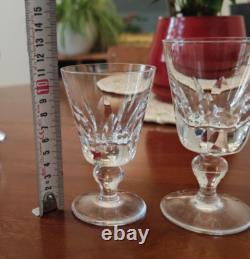 Sérié 6 Verres à Vin, Eau en cristal de St Louis, modèle Jersey 11,2cm Sérié 6 Verres à Vin, Eau en cristal de St Louis, modèle Jersey 11,2cm