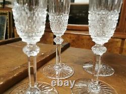Serie De 4 Flutes A Champagne En Cristal Saint Louis Modele Tommy