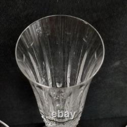 Série De 6 Flûtes À Champagne En Cristal De St Louis Modèle Tommy Signés