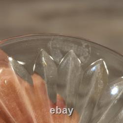 Série De 6 Flûtes À Champagne En Cristal De St Louis Modèle Tommy Signés