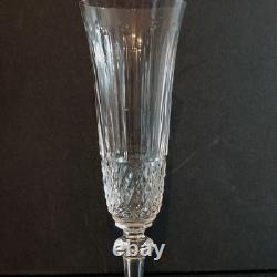 Série De 6 Flûtes À Champagne En Cristal De St Louis Modèle Tommy Signés