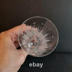 Série De 6 Flûtes À Champagne En Cristal De St Louis Modèle Tommy Signés