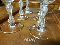 Serie De 6 Verres A Eau En Cristal Saint Louis Modele Lozère 16,8cm