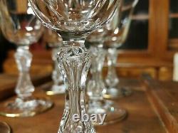 Serie De 6 Verres A Eau En Cristal Saint Louis Modele Lozère 16,8cm