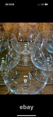 Série De 6 Verrres À Cognac Cristal De Saint Louis Hauteur 12 cm