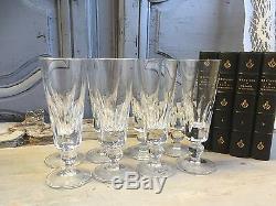 Serie De 8 Flutes A Champagne En Cristal Saint Louis Modele Jersey