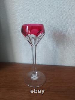 Serie De 8 Verres En Cristal De SAINT-LOUIS FRANCE, ESTAMPILLÉS