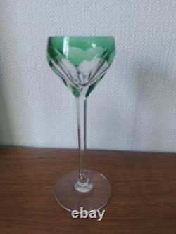 Serie De 8 Verres En Cristal De SAINT-LOUIS FRANCE, ESTAMPILLÉS
