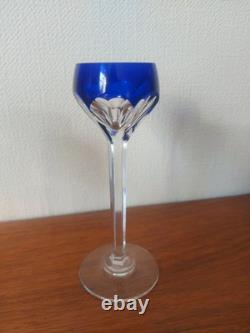 Serie De 8 Verres En Cristal De SAINT-LOUIS FRANCE, ESTAMPILLÉS