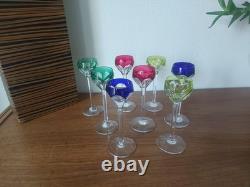 Serie De 8 Verres En Cristal De SAINT-LOUIS FRANCE, ESTAMPILLÉS