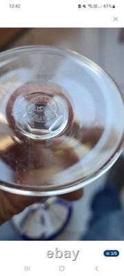 Serie De 8 Verres En Cristal De SAINT-LOUIS FRANCE, ESTAMPILLÉS