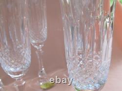 Série de 6 flutes Champagne cristal Lorraine Yvan (Tommy pour St-Louis) neufs