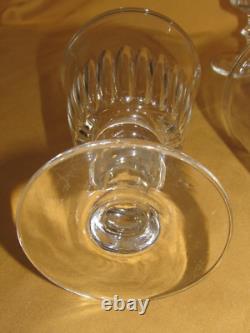 Série de 6 verres à eau anciens en cristal Baccarat Saint-Louis XIXème