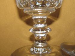 Série de 6 verres à eau anciens en cristal Baccarat Saint-Louis XIXème