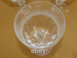Série de 6 verres à eau cristal de Saint-Louis modèle Trianon estampillés H 14cm