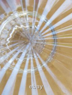 Série de 6 verres à eau cristal de Saint-Louis modèle Trianon estampillés H 14cm