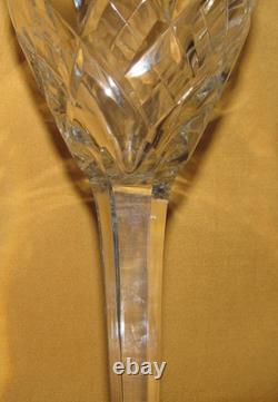Série de 6 verres à vin /eau cristal de Saint-Louis modèle Chantilly estampillés