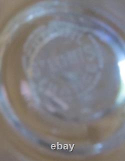 Série de 6 verres à vin /eau cristal de Saint-Louis modèle Chantilly estampillés