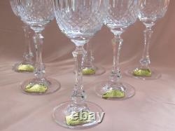 Série de 6 verres à vin en cristal Lorraine Yvan (Tommy pour St-Louis) neufs