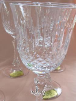 Série de 6 verres à vin en cristal Lorraine Yvan (Tommy pour St-Louis) neufs