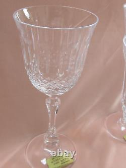 Série de 6 verres à vin en cristal Lorraine Yvan (Tommy pour St-Louis) neufs