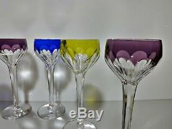 Série de 6 verres roemer cristal (Saint-Louis Bristol Val St Lambert Osram)
